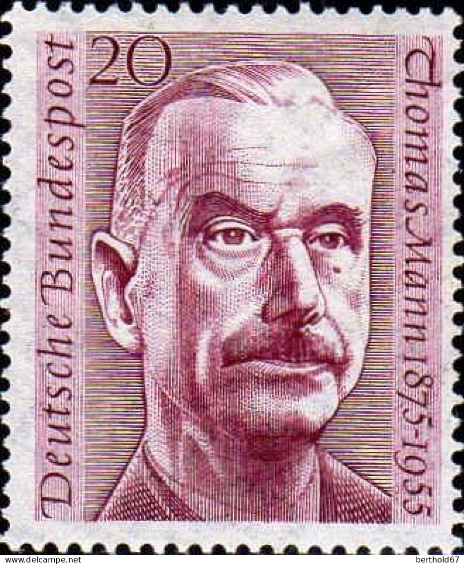 RFA Poste N** Yv: 113 Mi:237 Thomas Mann Ecrivain - Unused Stamps