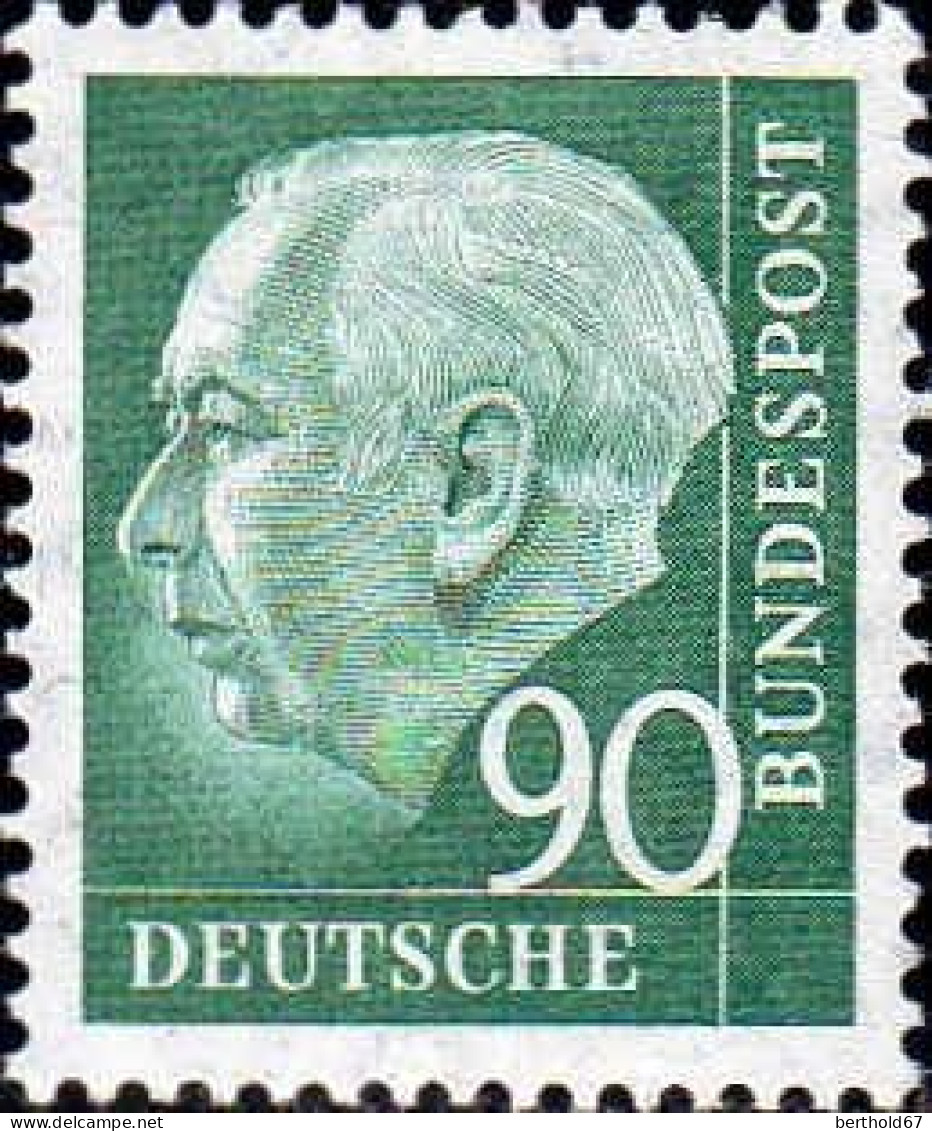RFA Poste N* Yv: 128B Mi:265x Theodor Heuss 18x22 (Trace De Charnière) - Unused Stamps
