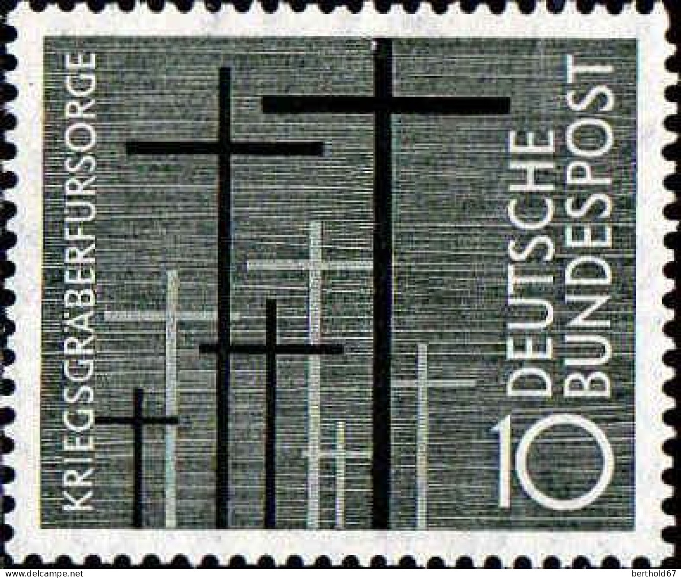 RFA Poste N* Yv: 124 Mi:248 Kriegsgräberfürsorge (Trace De Charnière) - Unused Stamps