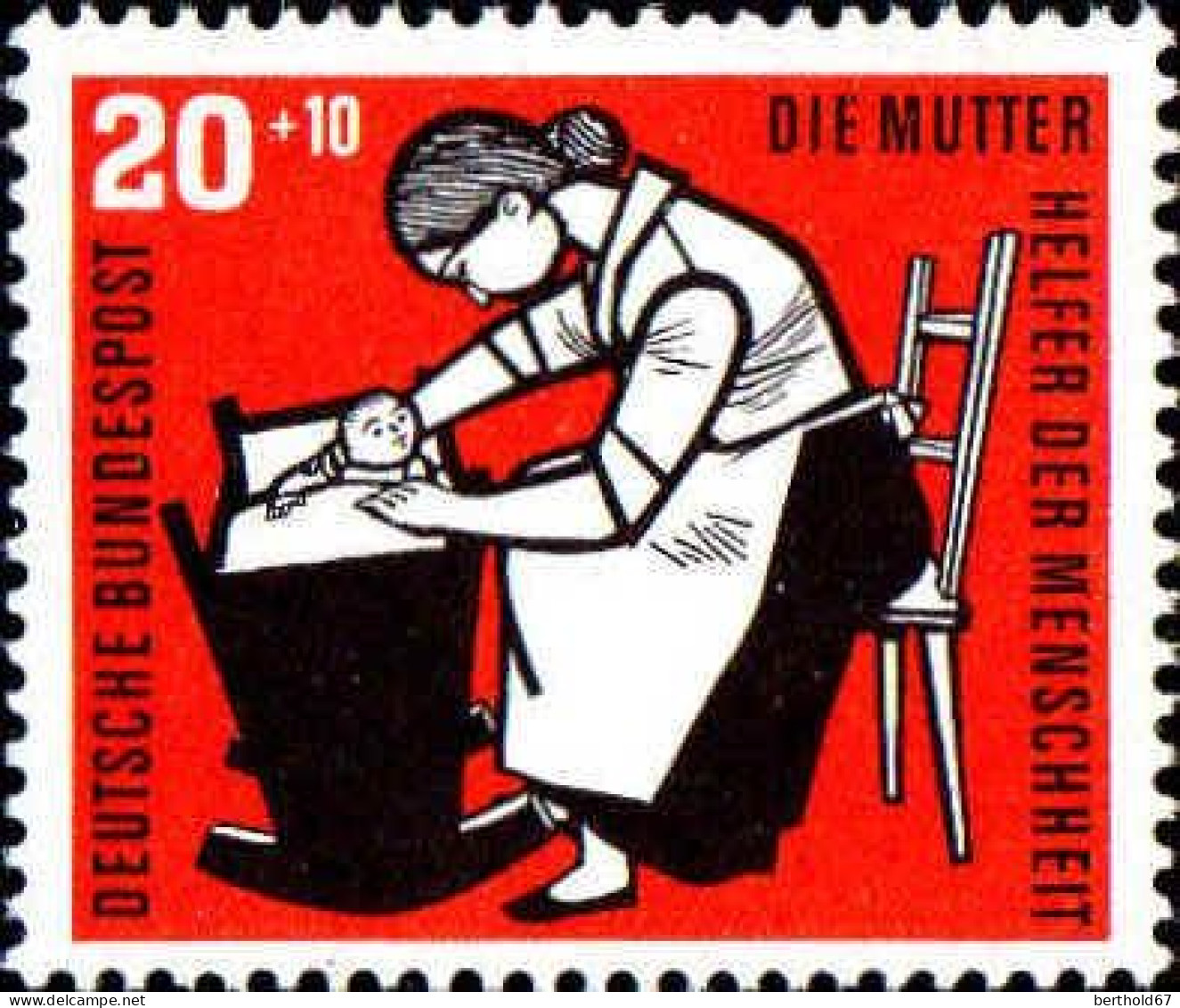 RFA Poste N* Yv: 121 Mi:245 Die Mutter (Trace De Charnière) - Unused Stamps