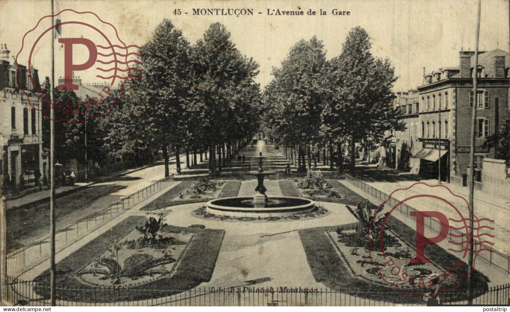 FRANCIA. FRANCE. 03 ALLIER MONTLUÇON L'AVENUE DE LA GARE - Montlucon