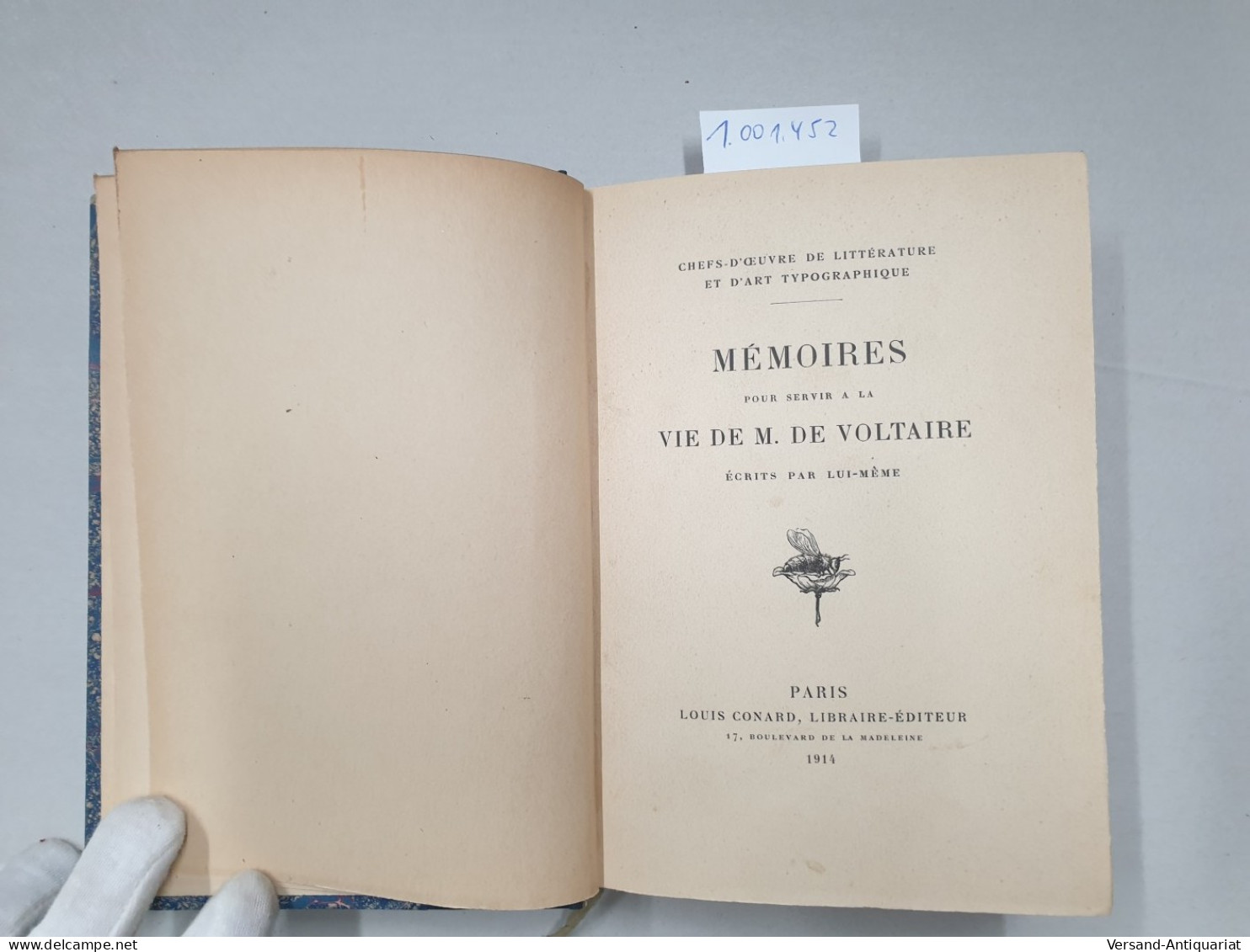 Mémoires Pour Servir A La Vie De M. De Voltaire, écrits Par Lui-meme : - Autres & Non Classés