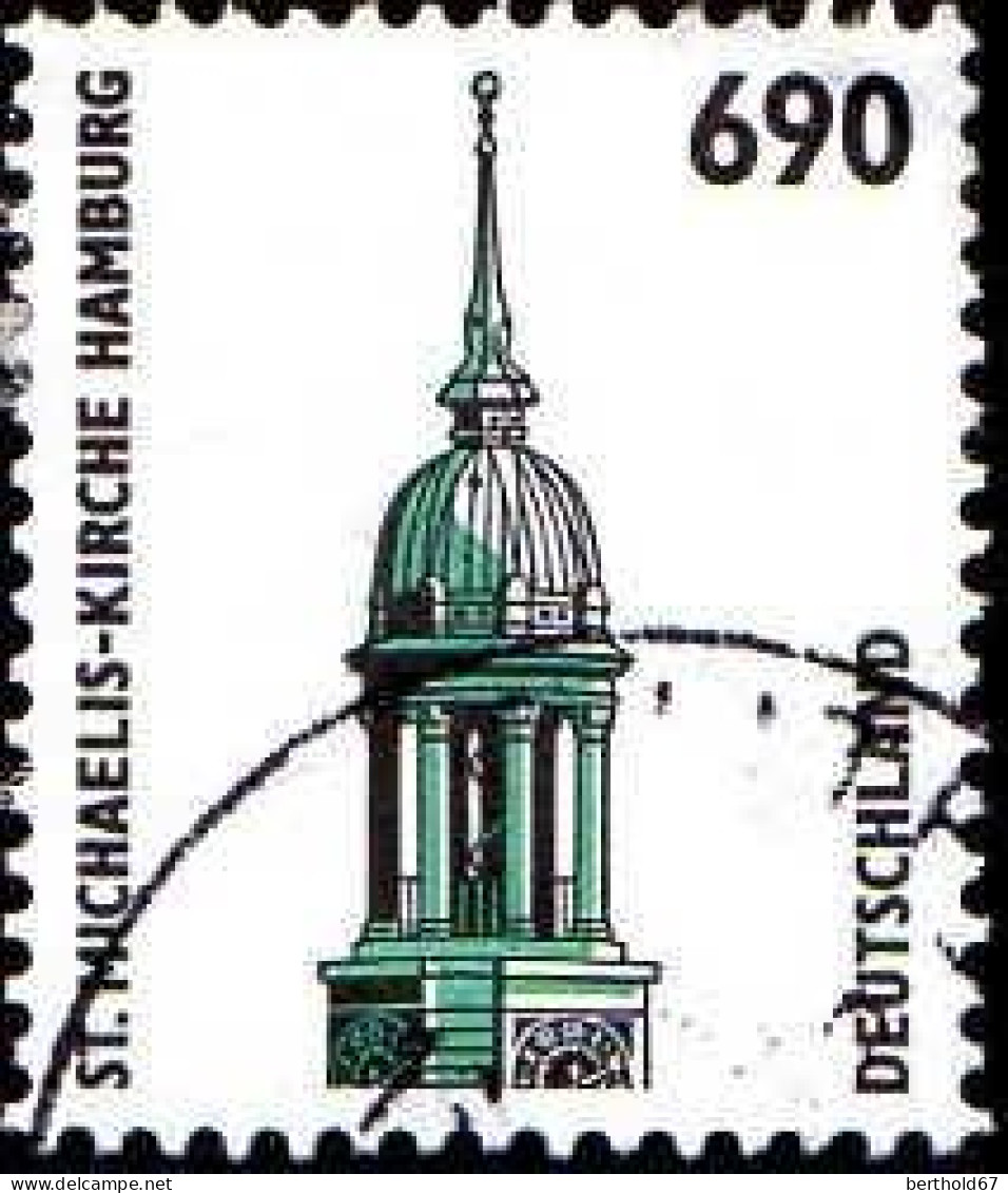 RFA Poste Obl Yv:1692 Mi:1860 St.Michaelis-Kirche Hamburg (Beau Cachet Rond) - Oblitérés