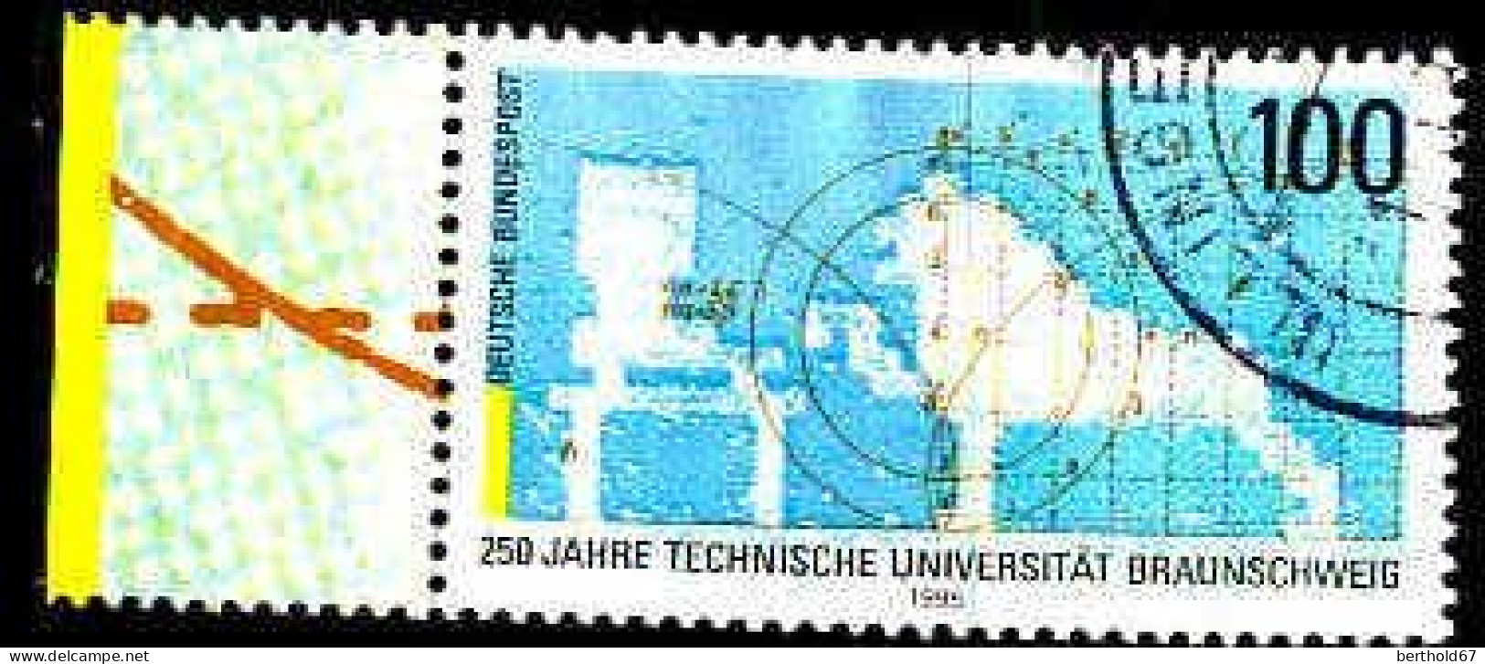 RFA Poste Obl Yv:1615 Mi:1783 Technische Universität Braunschweig Bord De Feuille (Beau Cachet Rond) - Gebraucht