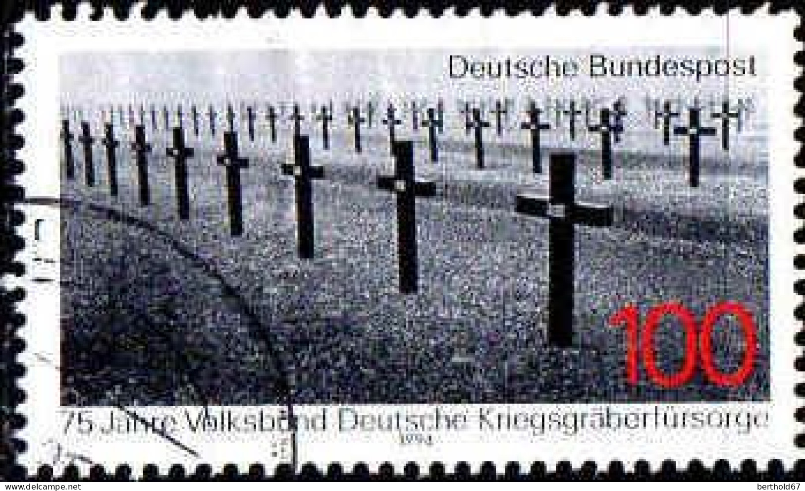 RFA Poste Obl Yv:1600 Mi:1768 Volksbund Deutsche Kriegsgräberfürsorge (Beau Cachet Rond) - Used Stamps