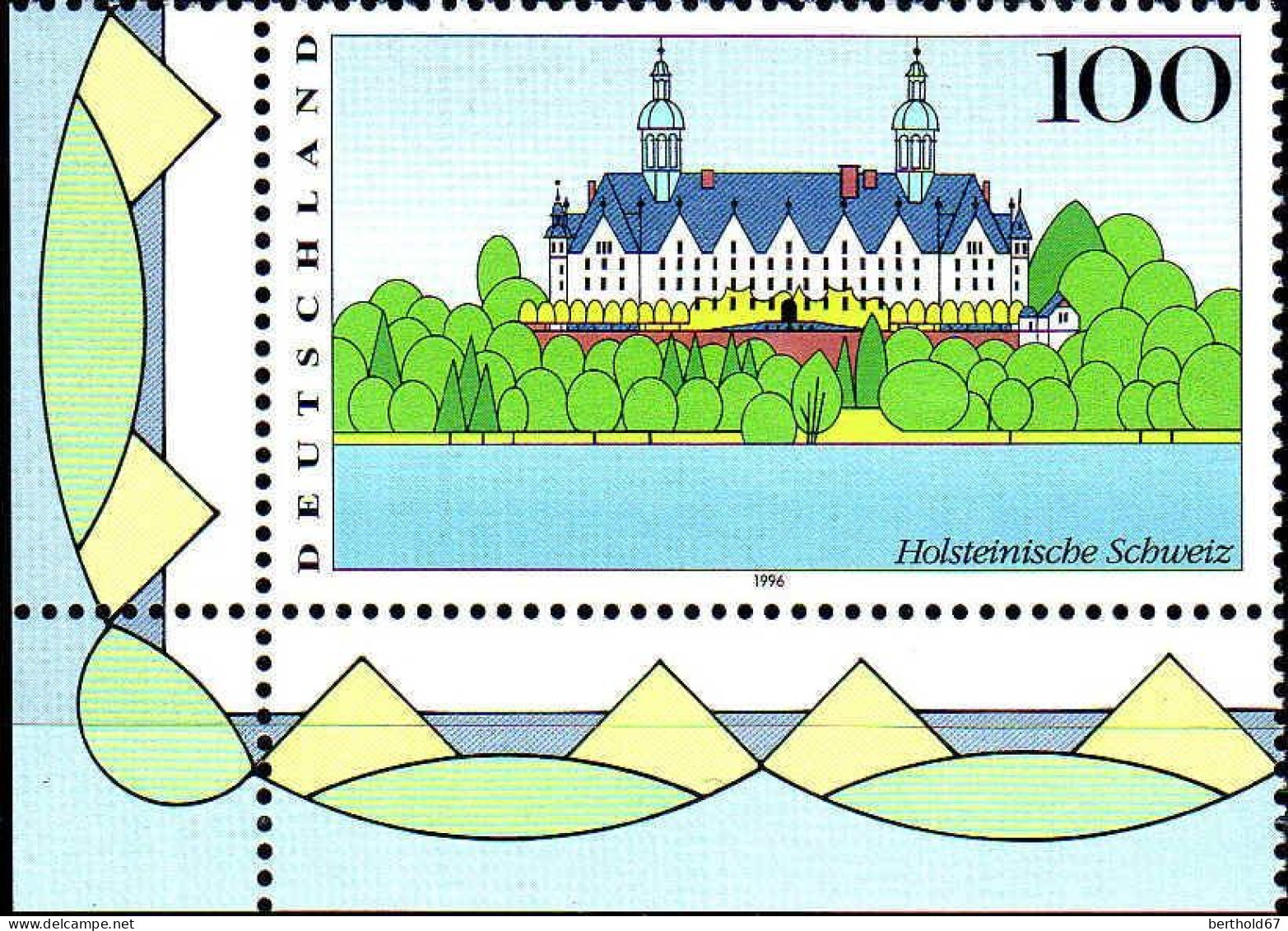 RFA Poste N** Yv:1682 Mi:1849 Holsteinische Schweiz Coin De Feuille - Nuevos