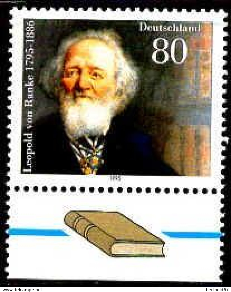 RFA Poste N** Yv:1658 Mi:1826 Leopold Von Ranke Historien Bord De Feuille - Unused Stamps