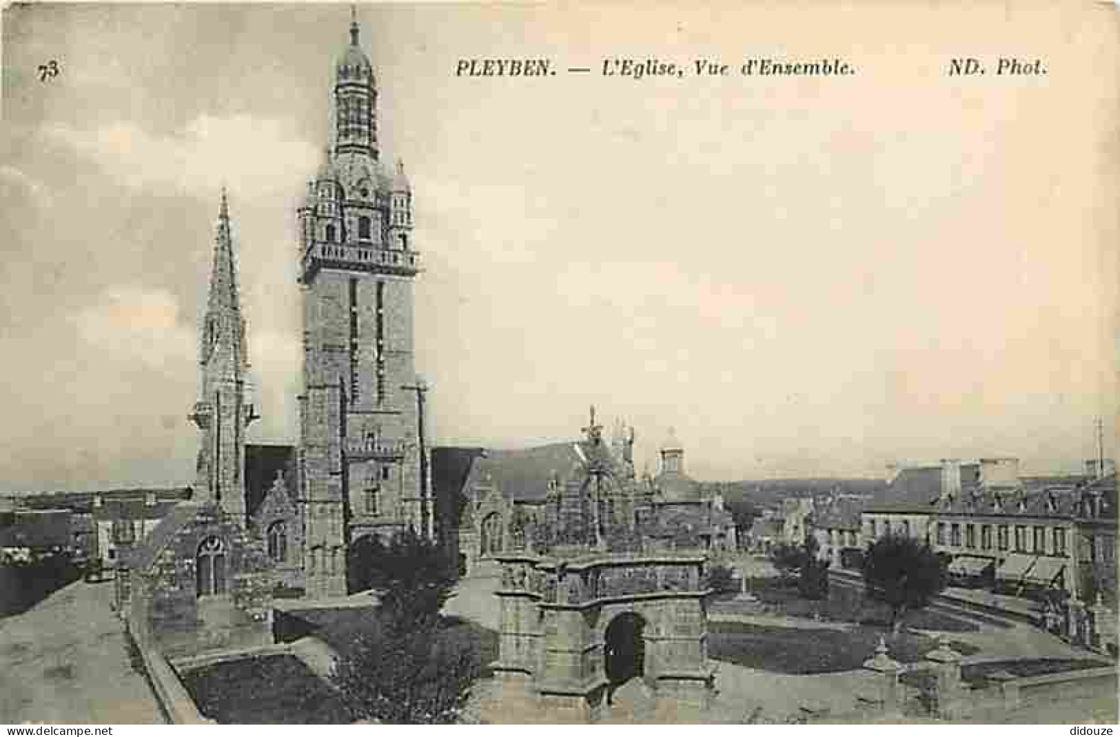 29 - Pleyben - L'Eglise, Vue D'Ensemble - Carte Neuve - CPA - Voir Scans Recto-Verso - Pleyben