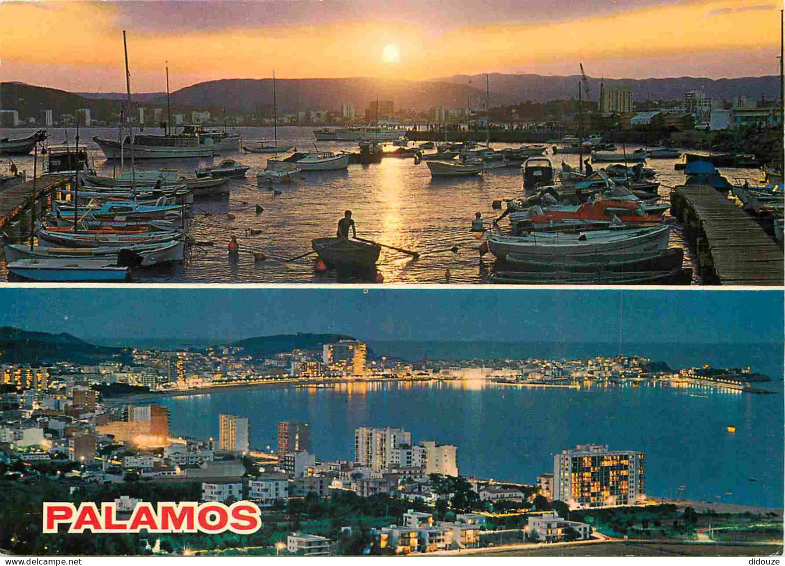 Espagne - Espana - Cataluna - Costa Brava - Palamos - Multivues - Vista Nocturna - Vue De Nuit - CPM - Voir Scans Recto- - Gerona