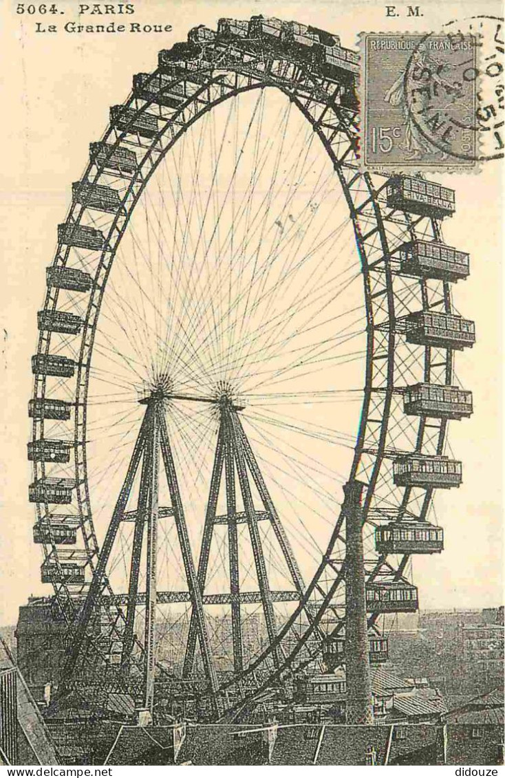 Reproduction CPA - 75 Paris - La Grande Roue - CPM Format CPA - Voir Scans Recto-Verso - Sonstige & Ohne Zuordnung