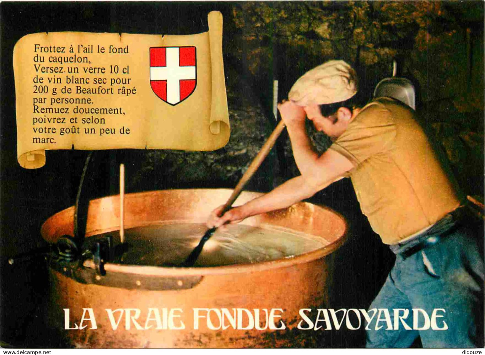 Recettes De Cuisine - Fondue Savoyarde - Gastronomie - CPM - Carte Neuve - Voir Scans Recto-Verso - Küchenrezepte