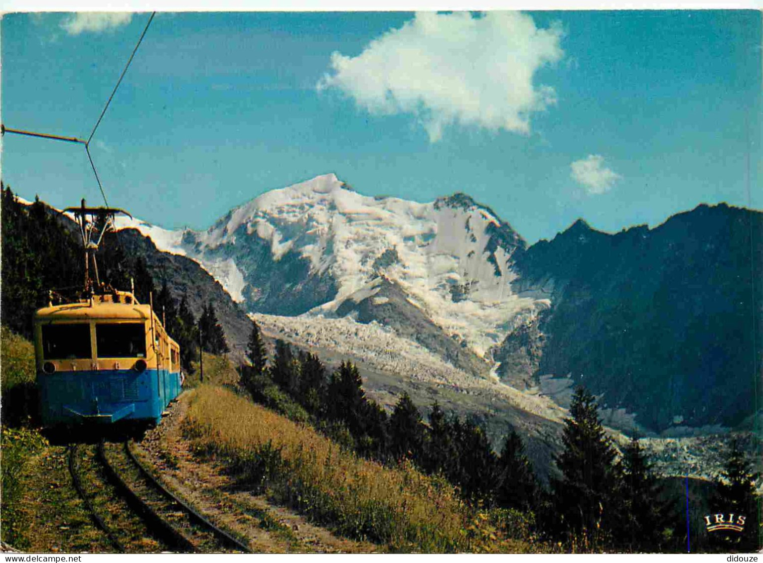 Trains - Trains - Saint Gervais Les Bains - Le T.M.B. Le Glacier Et L'aiguille De Bionnassay 4061 M - CPM - Flamme Posta - Trains