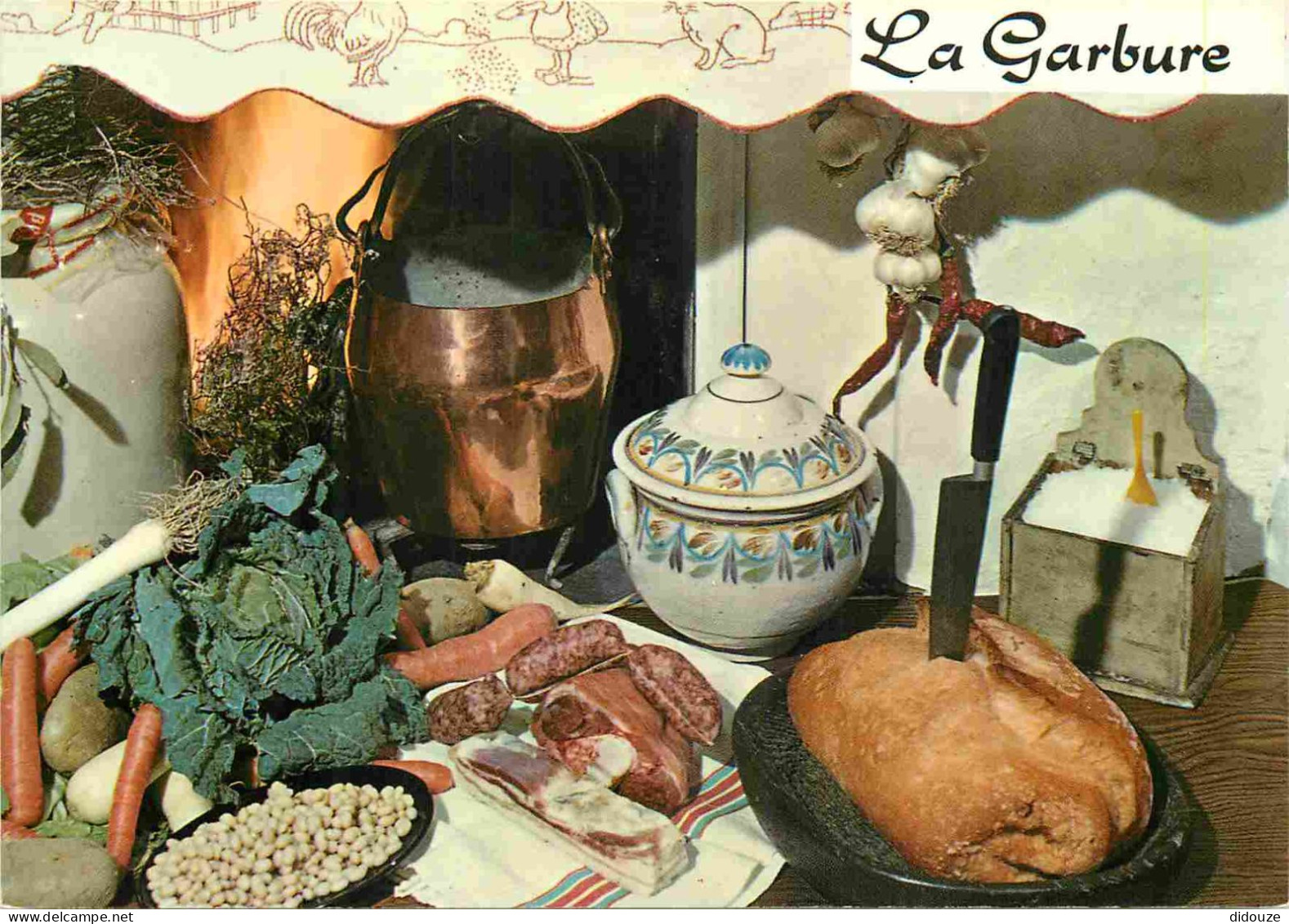 Recettes De Cuisine - Garbure - Gastronomie - CPM - Carte Neuve - Voir Scans Recto-Verso - Recettes (cuisine)