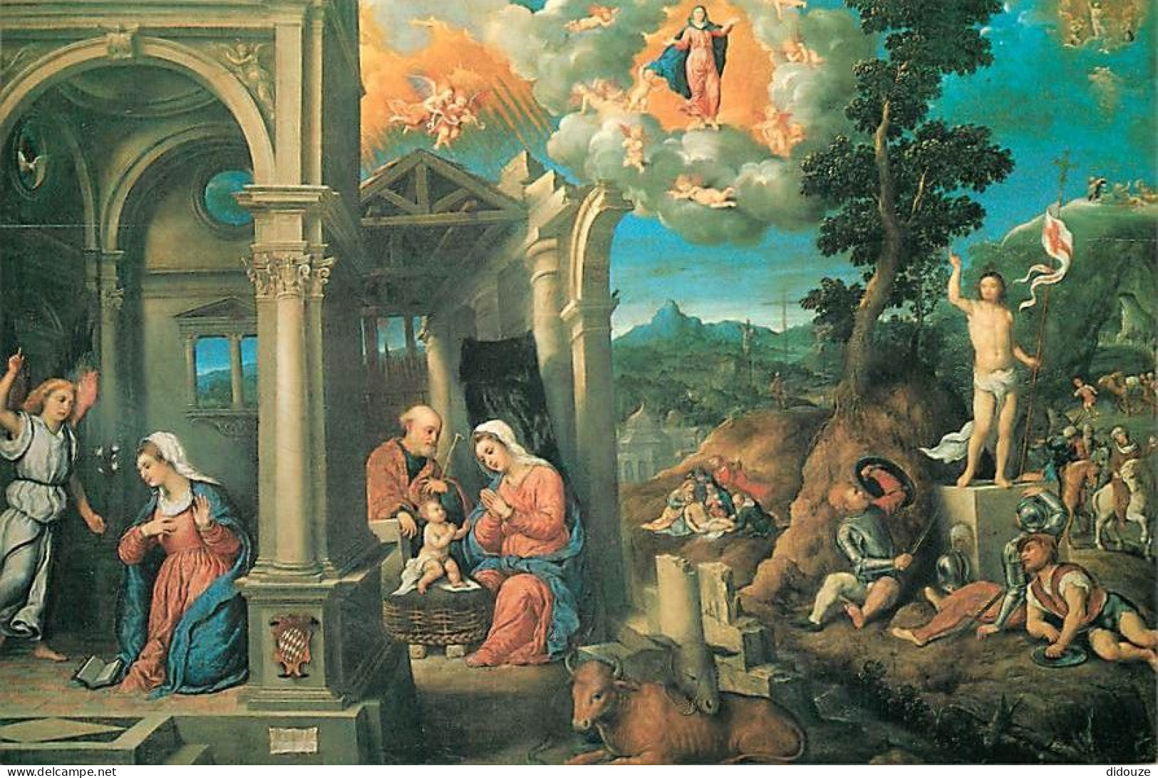 Art - Peinture Religieuse - Paris Bordon - I Sacri Misteri 1551 - CPM - Carte Neuve - Voir Scans Recto-Verso - Gemälde, Glasmalereien & Statuen
