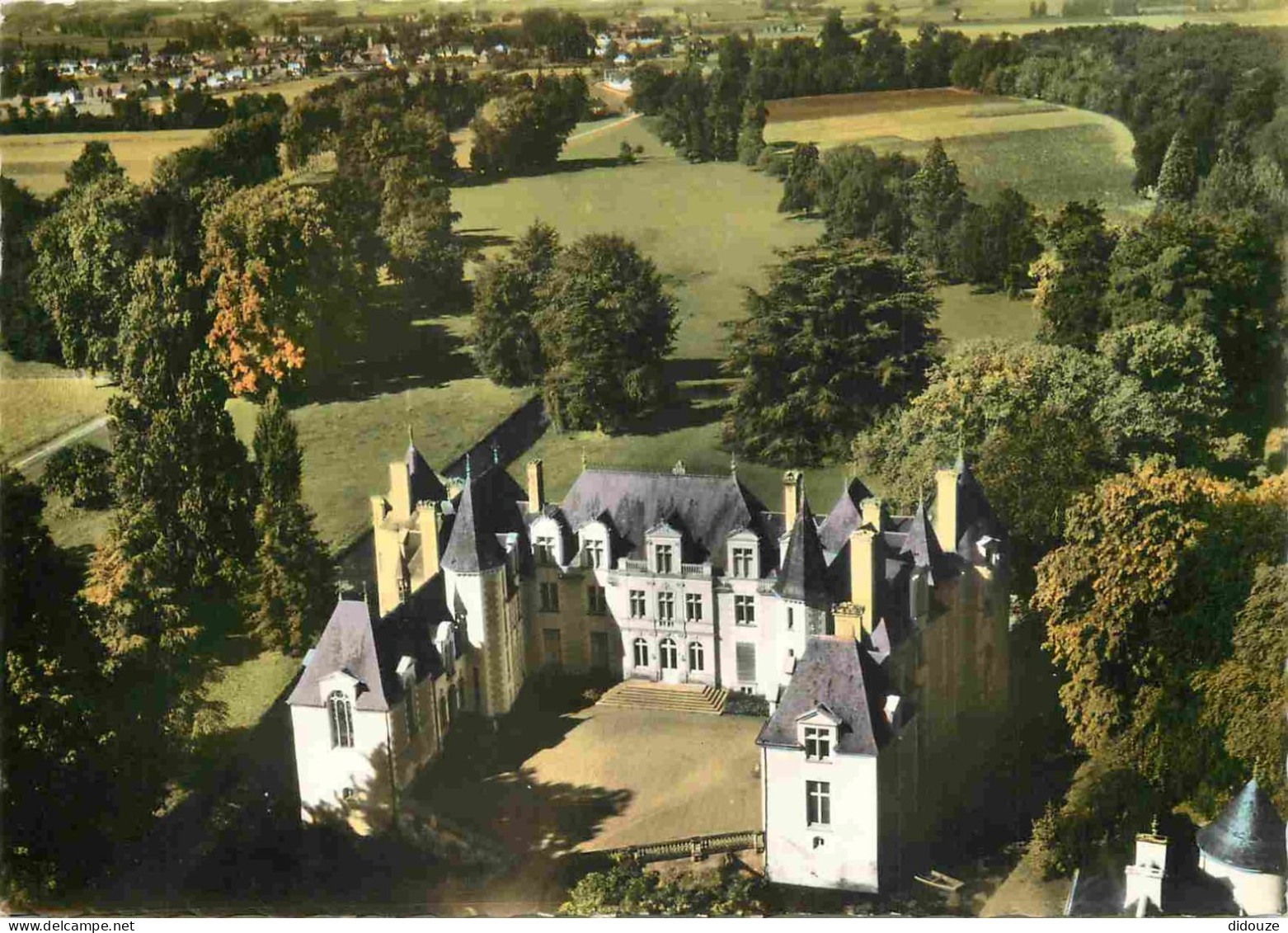 86 - Dangé Saint Romain - En Avion Au Dessus De - Le Château De La Fontaine - Vue Aérienne - Carte Dentelée - CPSM Grand - Dange Saint Romain