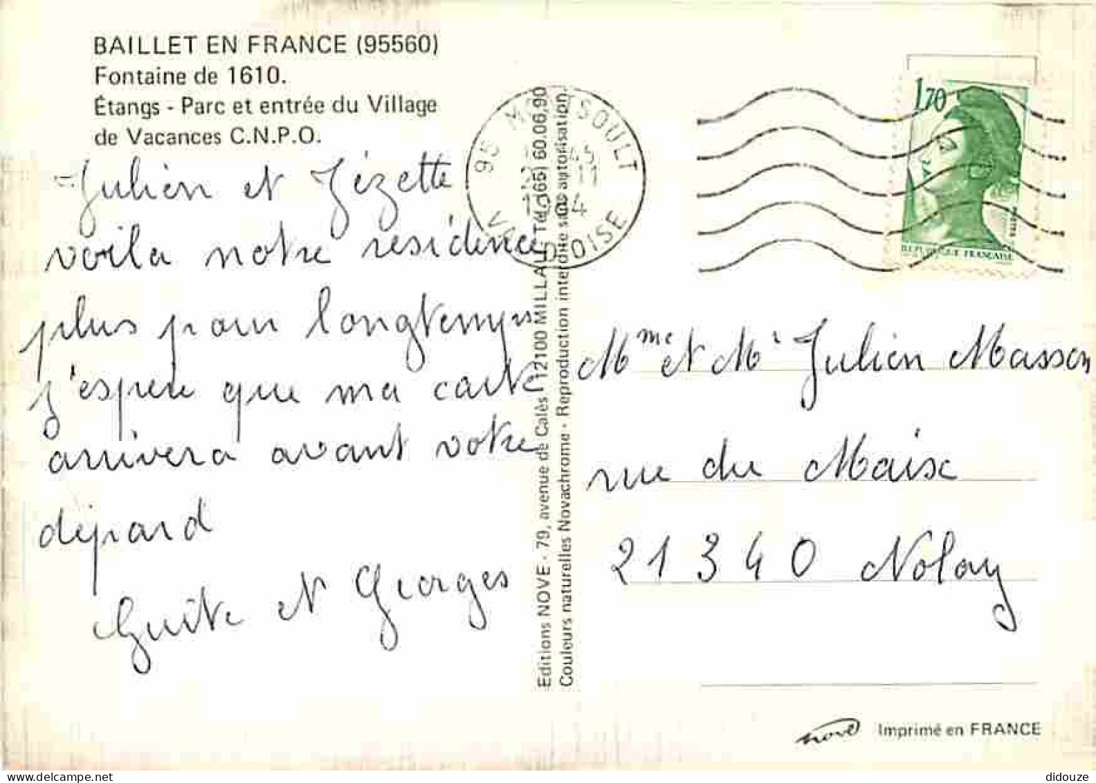 95 - Baillet En France - Multivues - Fontaine De 1610 - Etangs - Automobiles - CPM - Voir Scans Recto-Verso - Sonstige & Ohne Zuordnung