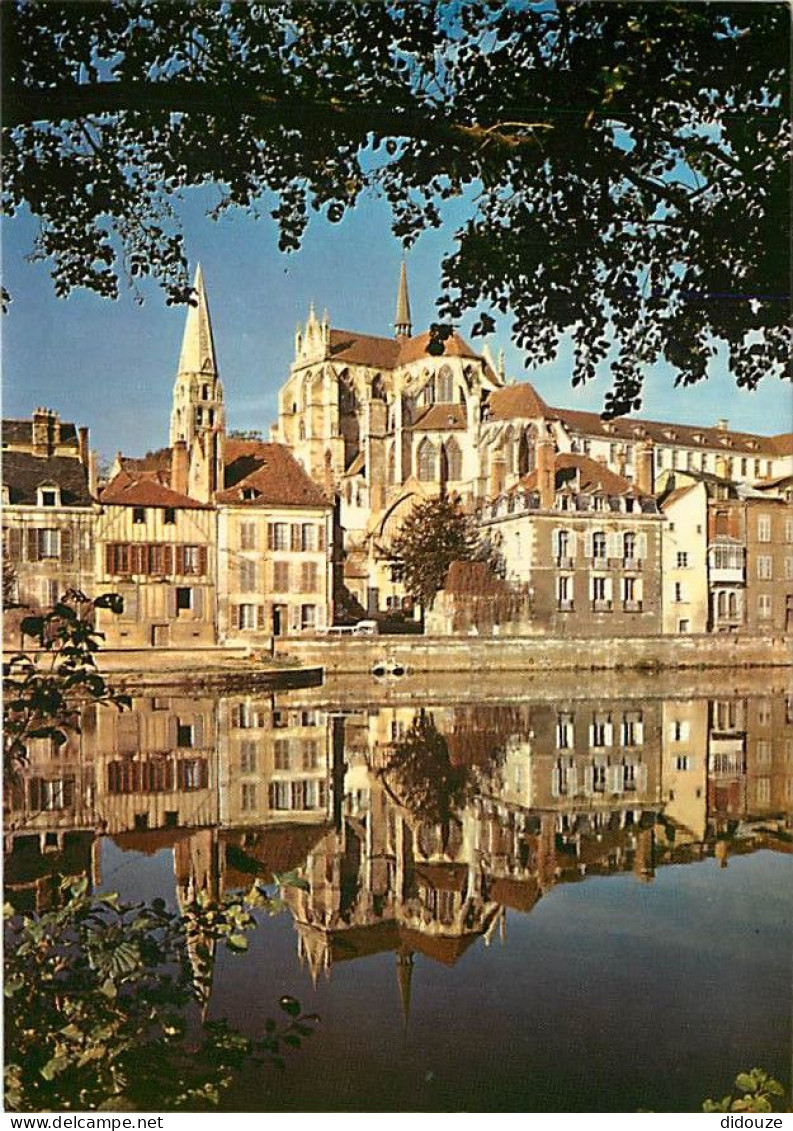 89 - Auxerre - L'Abbaye St Germain Et Les Bords De L'Yonne - Flamme Postale De Auxerre - CPM - Voir Scans Recto-Verso - Auxerre