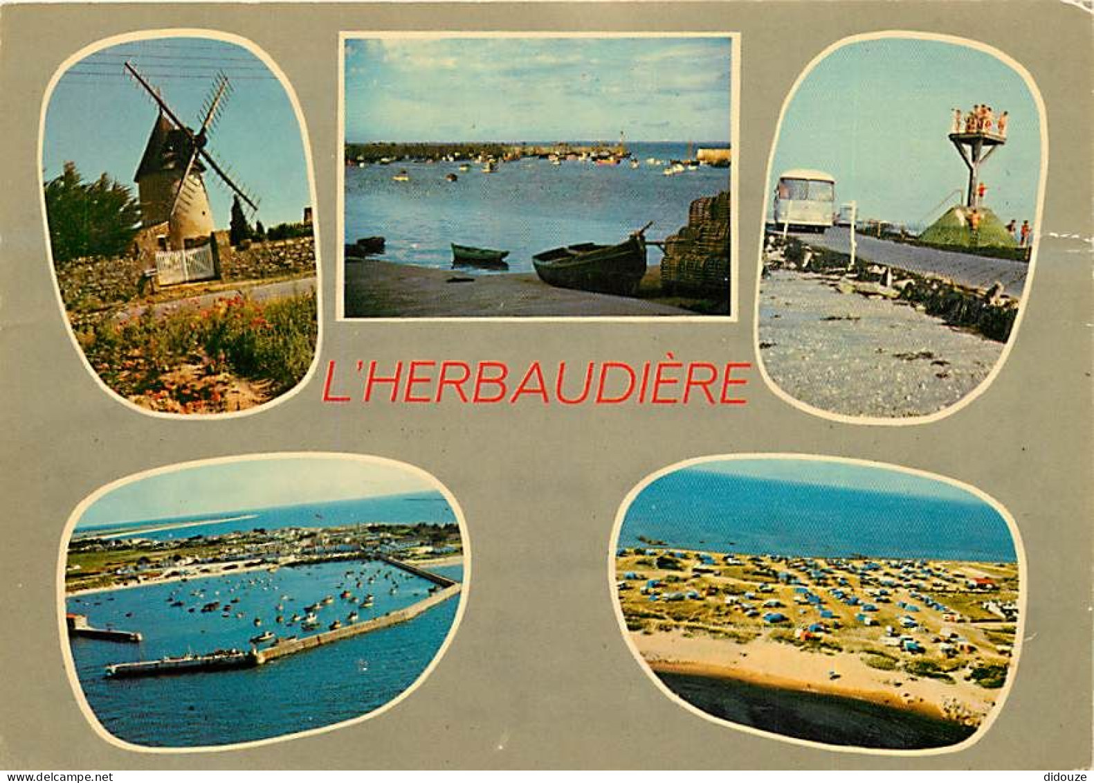 85 - Ile De Noirmoutier - L'Herbaudière - Multivues - Moulin - CPM - Voir Scans Recto-Verso - Ile De Noirmoutier