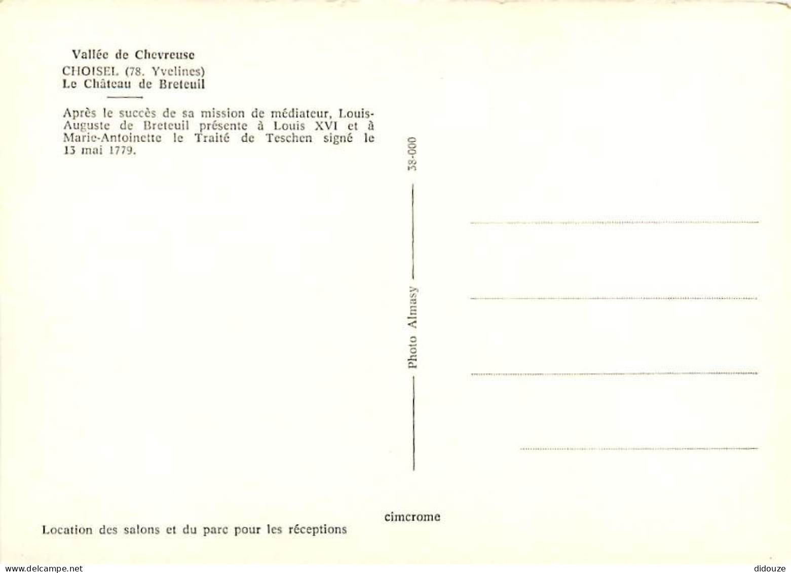 78 - Choisel - Le Château De Breteuil - Intérieur Du Château - Musée De Cire - Après Le Succès De Sa Mission De Médiateu - Andere & Zonder Classificatie