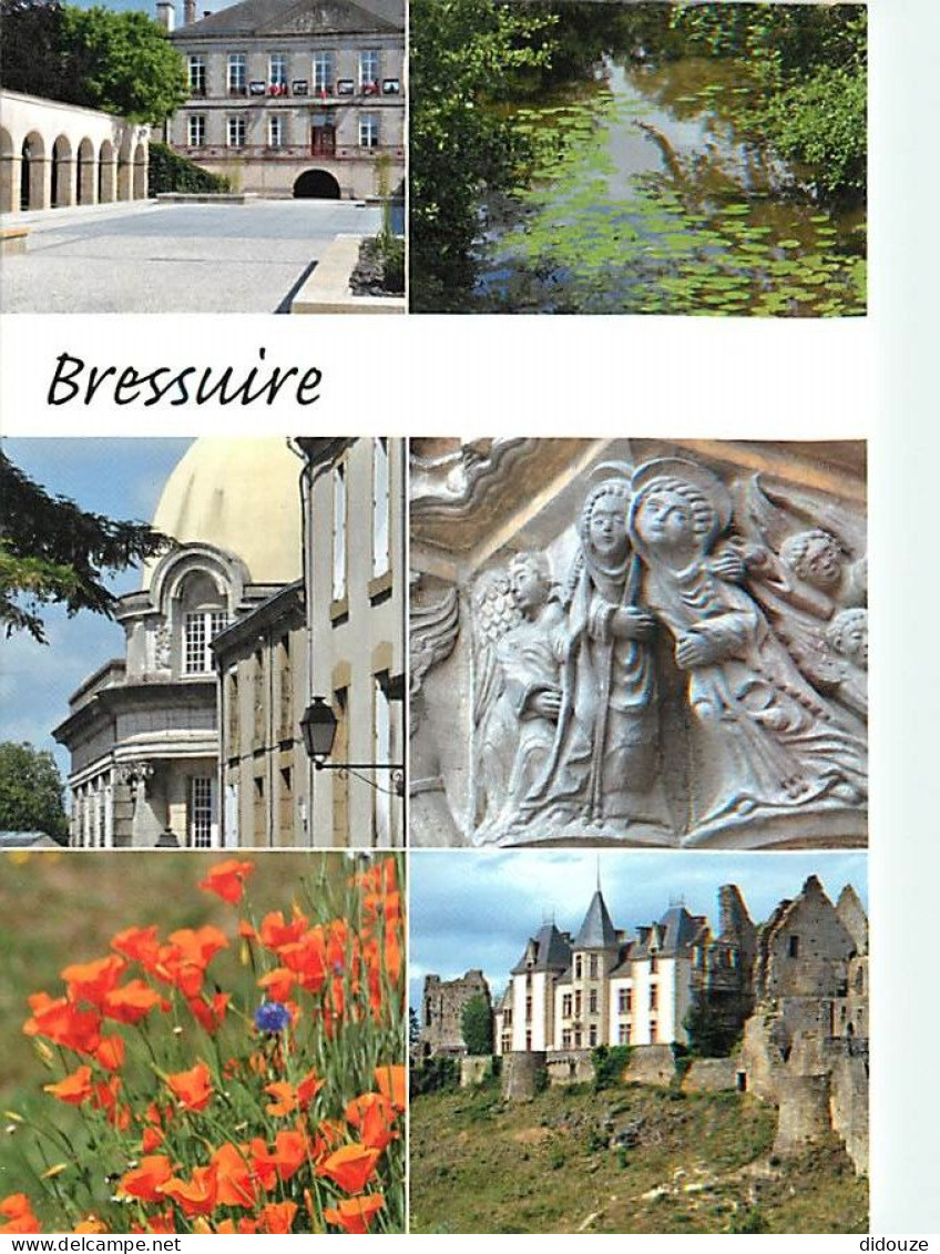 79 - Bressuire - Multivues - Fleurs - Art Religieux : Chapiteau Sculpté Du Portail D'entrée De L'église Notre-Dame - CPM - Bressuire