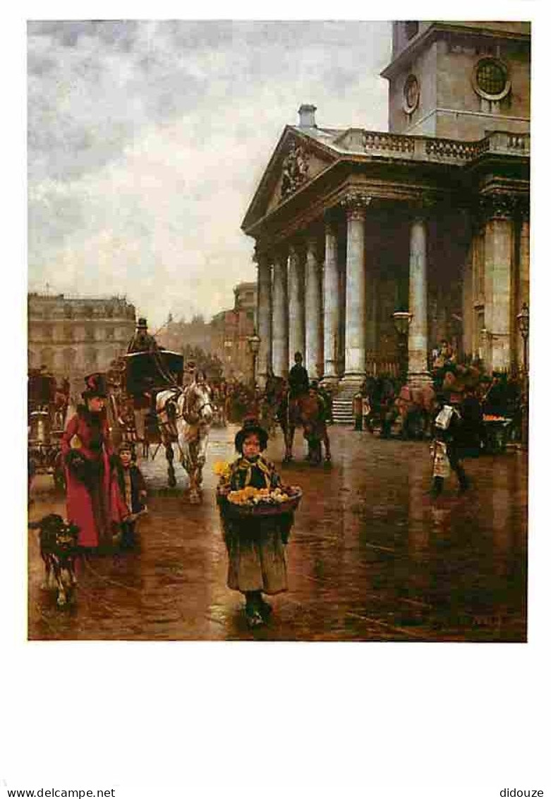 Art - Peinture - William Logsdail - St Martin In The Fields - Carte Neuve - Attelage De Chevaux - CPM - Voir Scans Recto - Peintures & Tableaux