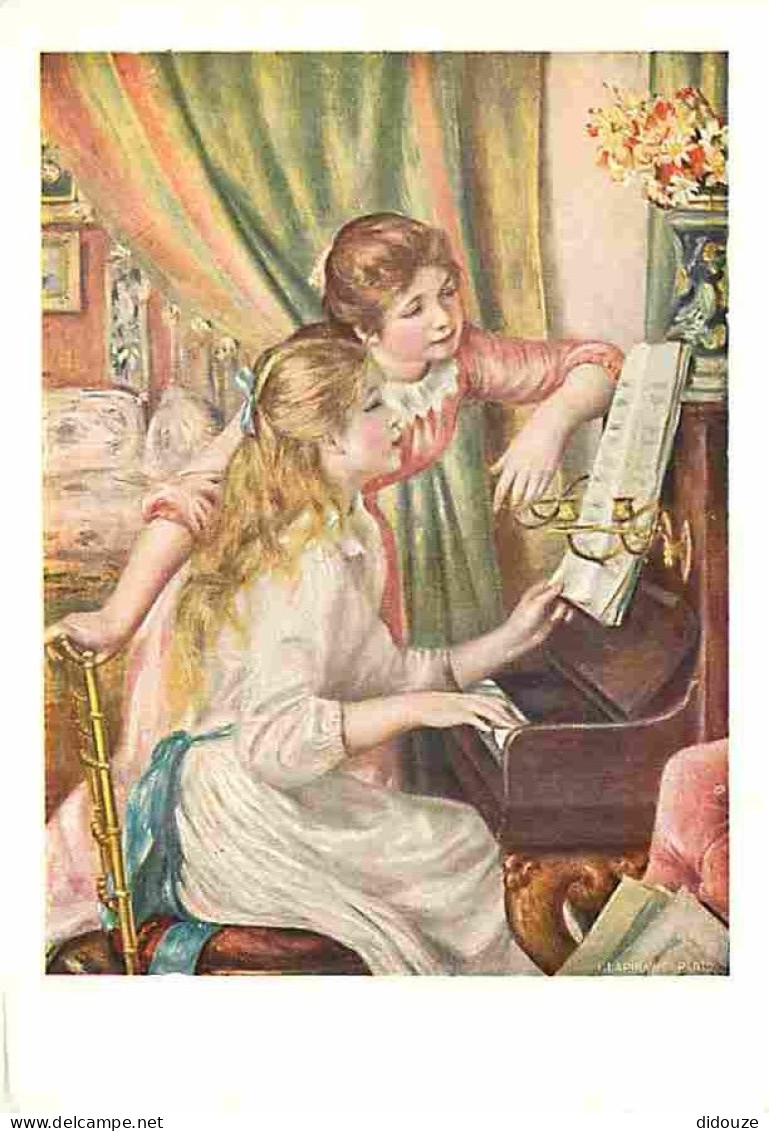 Art - Peinture - Pierre Auguste Renoir - Jeunes Filles Au Piano - Musée Du Louvre - CPM - Voir Scans Recto-Verso - Malerei & Gemälde