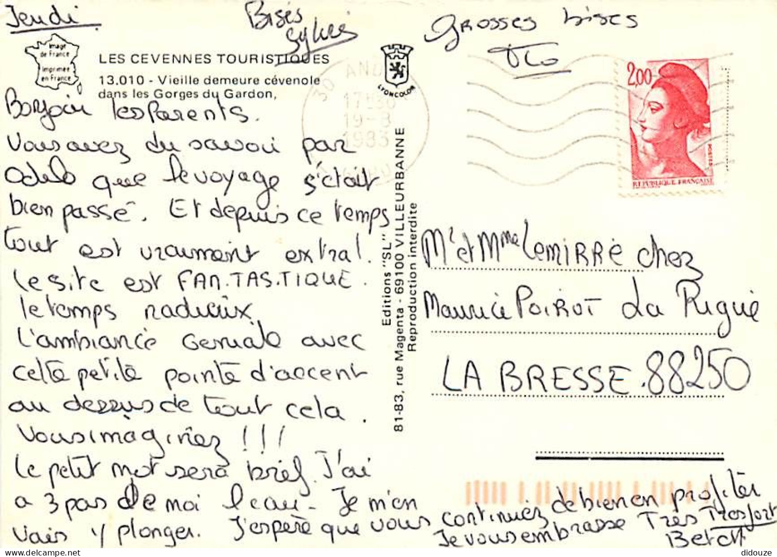 30 - Gard - Les Cévennes - Vieille Demeure Cévenole Dans Les Gorges Du Gardon - CPM - Voir Scans Recto-Verso - Sonstige & Ohne Zuordnung