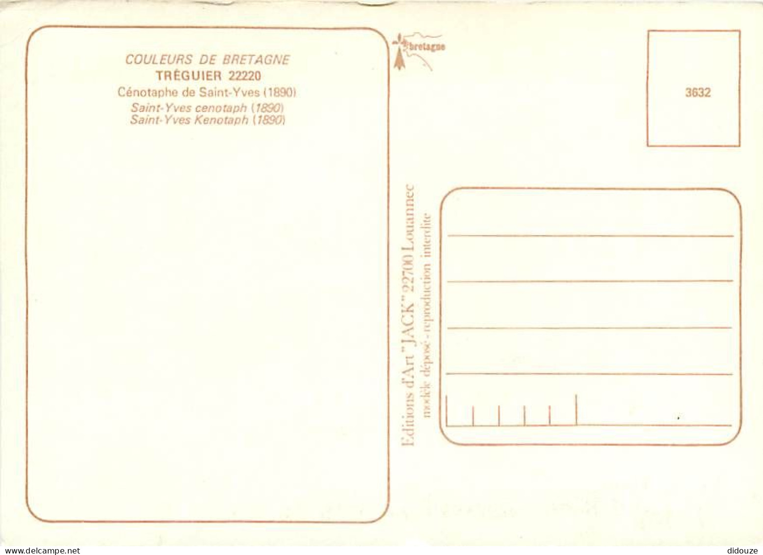 22 - Tréguier - Cénotaphe De Saint-Yves - Art Religieux - Carte Neuve - CPM - Voir Scans Recto-Verso - Tréguier