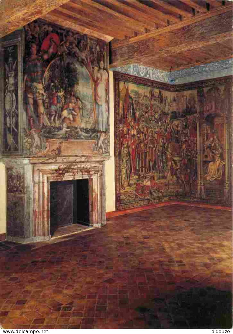 95 - Ecouen - Intérieur Du Château - Musée National De La Renaissance - La Chambre Du Roi - Cheminée Peinte Avec Saul ég - Ecouen