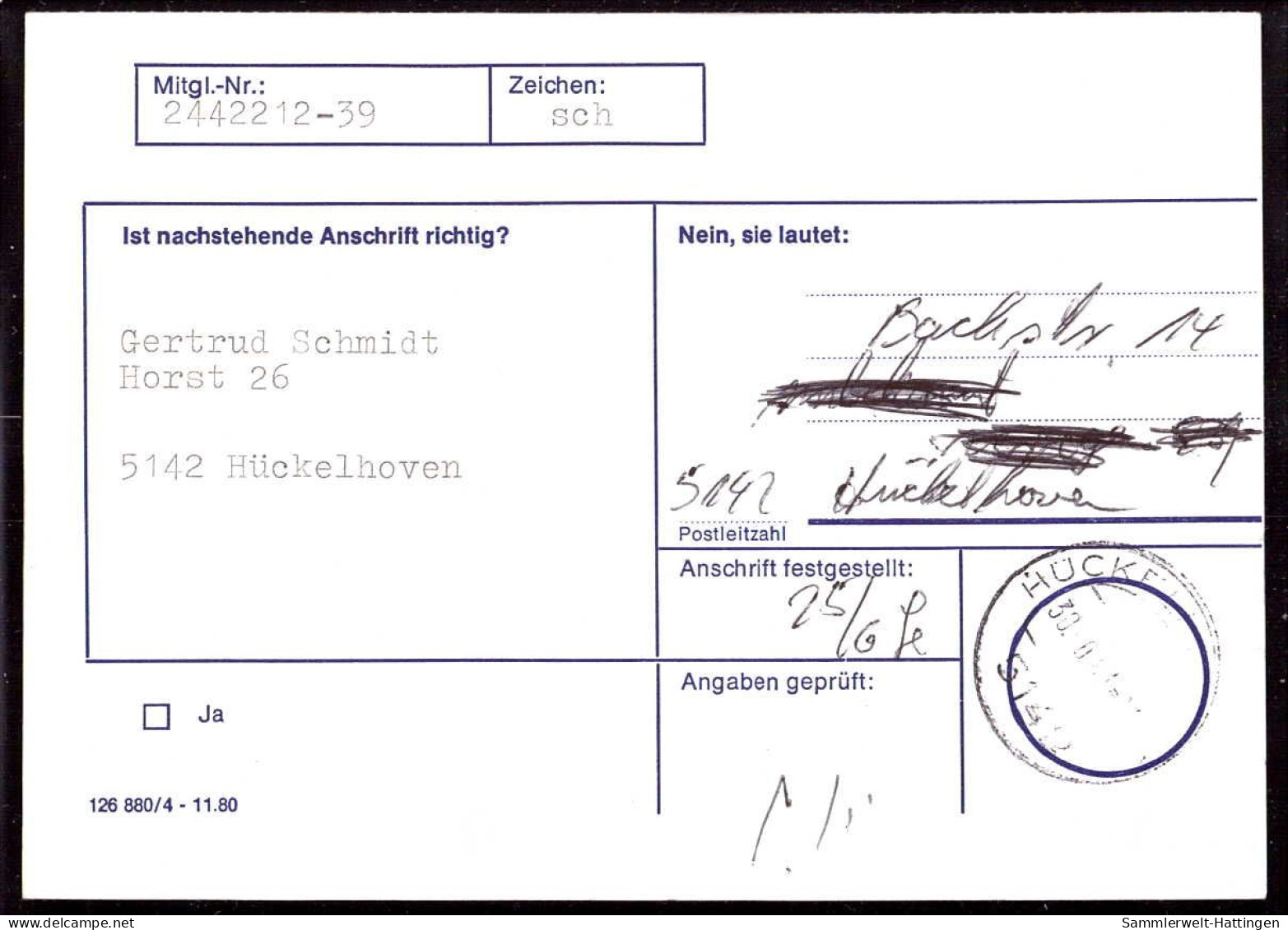 604265 | Seltene Anschriftenprüfung Der Hamburg - Mannheimer Versicherung, Evangelischer Kirchentag  | Aachen (W - 5100) - Lettres & Documents