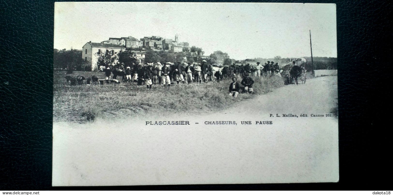 06 , Plascassier , Chasseurs Alpins Au Repos Début 1900 - Autres & Non Classés