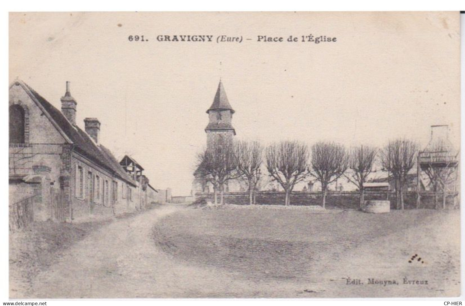 27 - EURE - GRAVIGNY - PLACE DE L'EGLISE - Other & Unclassified