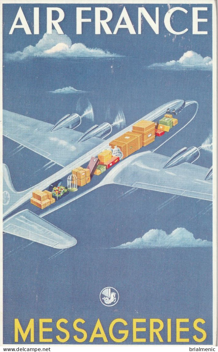 Carte Publicitaire  AIR FRANCE ( Format 17 X 11 ) - Publicité