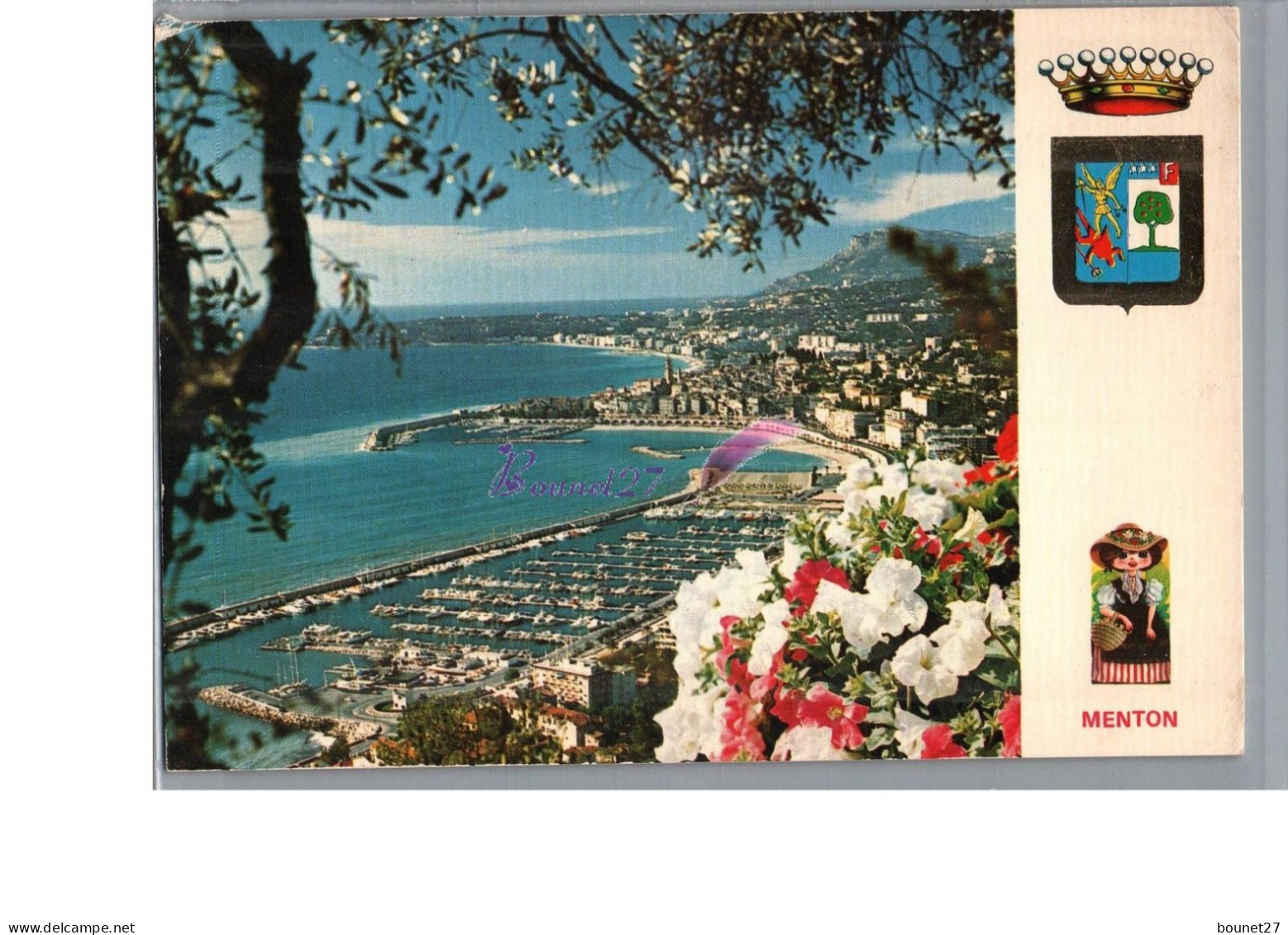 MENTON 06 - Vue Panoramique Sur Le Nouveau Port La Vieille Ville Cap Martin Tête De Chien - Menton