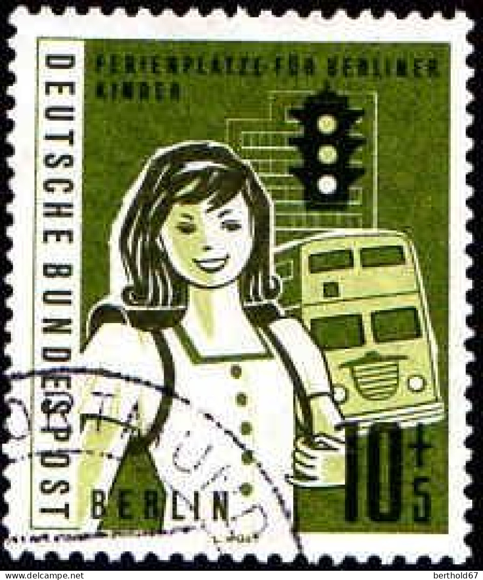 Berlin Poste Obl Yv:172/175 Vacances Pour Les Enfants Berlinois (TB Cachet Rond) - Gebraucht