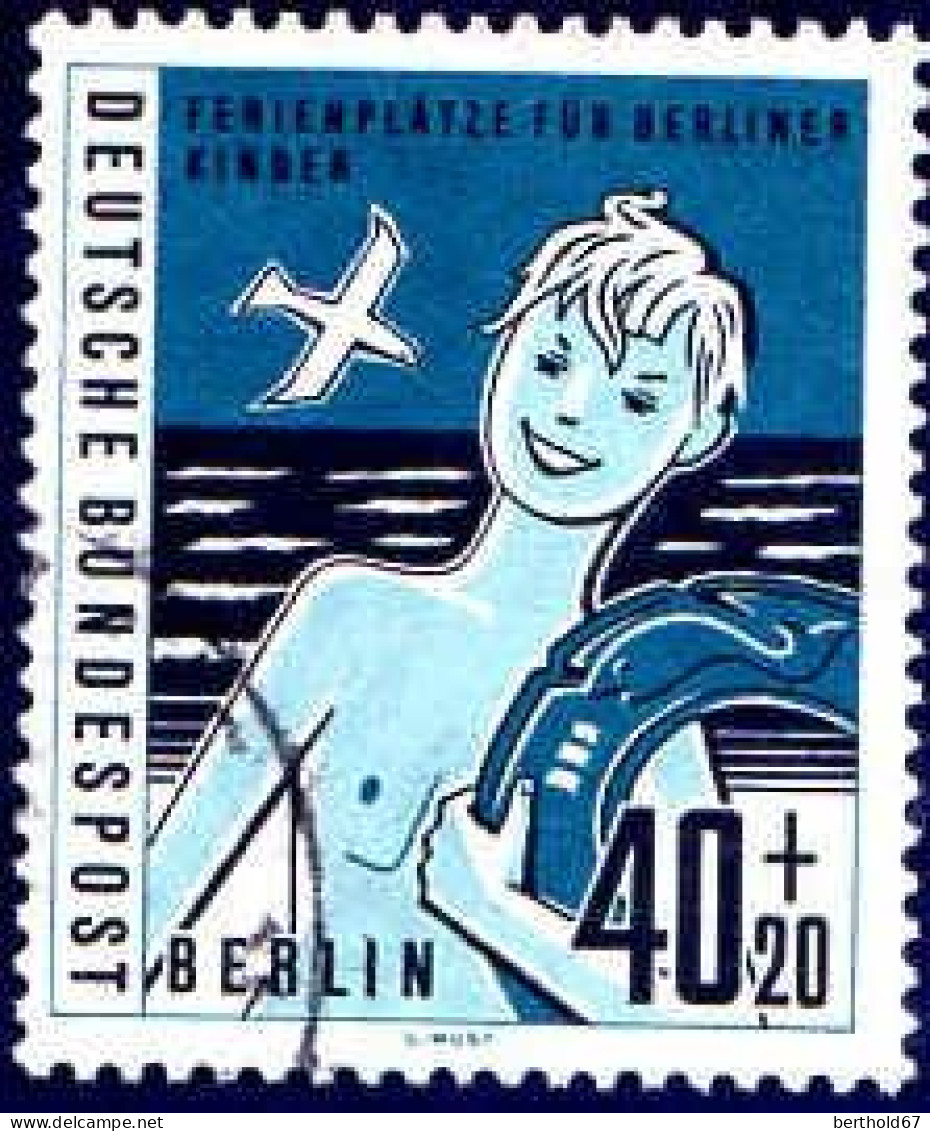 Berlin Poste Obl Yv:172/175 Vacances Pour Les Enfants Berlinois (TB Cachet Rond) - Gebraucht