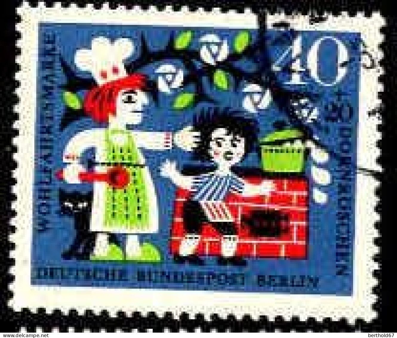 Berlin Poste Obl Yv:214/217 Wohlfahrtsmarke Contes Des Frères Grimm (Beau Cachet Rond) - Used Stamps