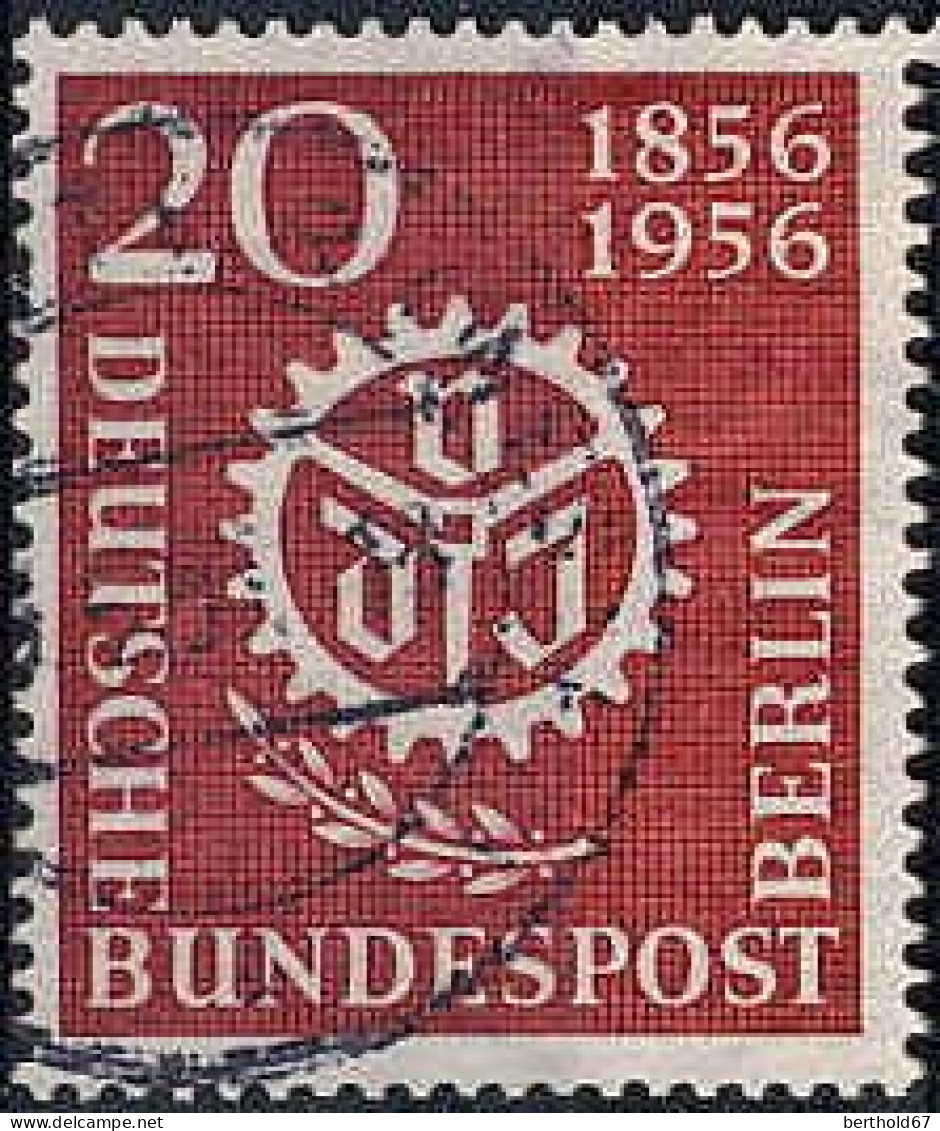Berlin Poste Obl Yv:123/124 Association Nationale Des Ingénieurs (Centenaire) (beau Cachet Rond) - Used Stamps