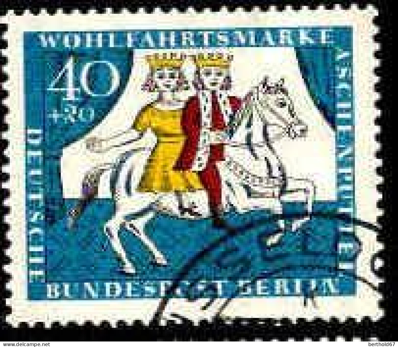 Berlin Poste Obl Yv:242/245 Bienfaisance Contes Des Frères Grimm (Beau Cachet Rond) - Used Stamps