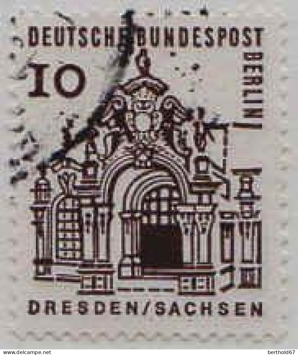 Berlin Poste Obl Yv:219/225 Edifices Allemands (cachet Rond) - Gebraucht