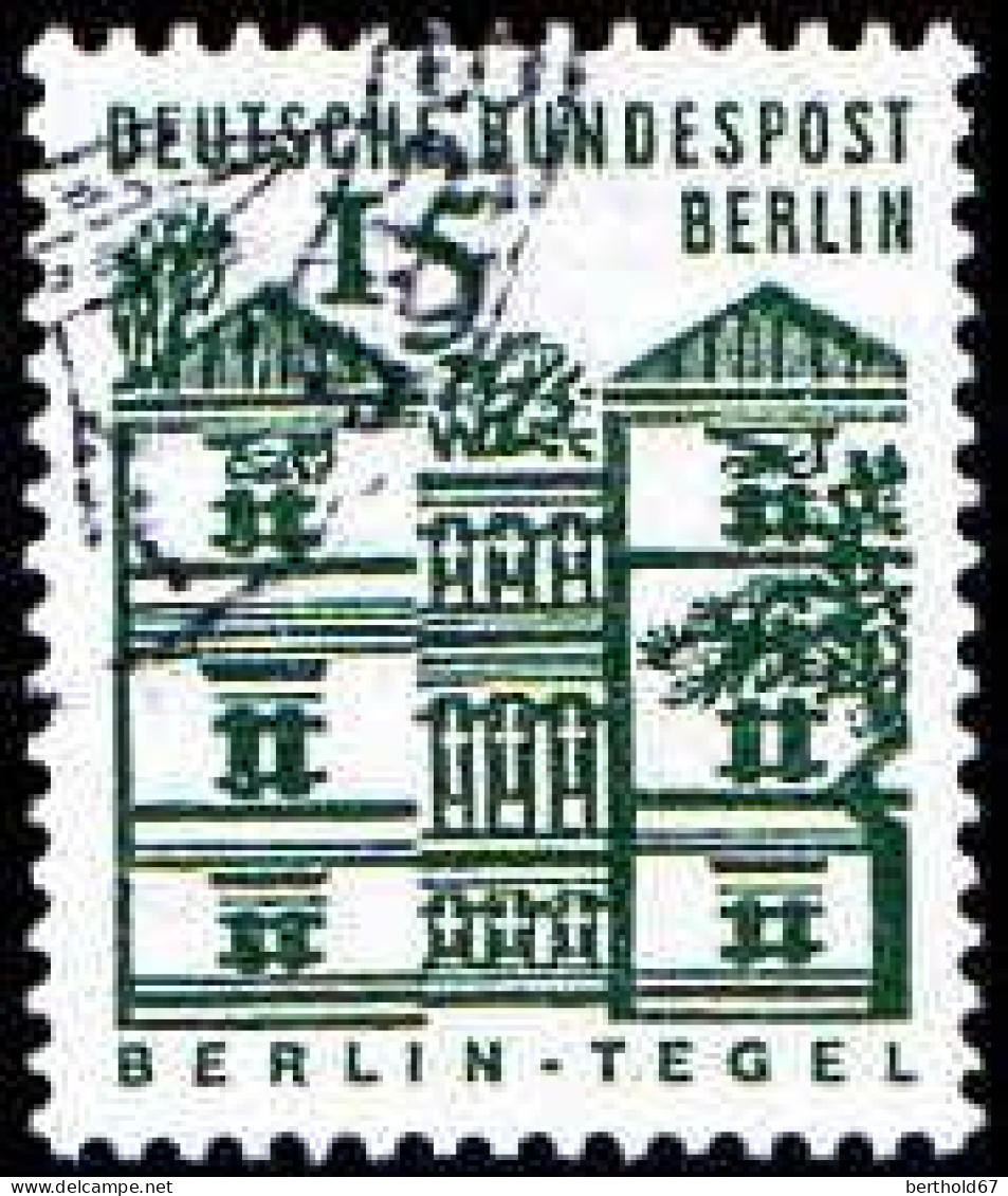 Berlin Poste Obl Yv:219/225 Edifices Allemands (cachet Rond) - Used Stamps