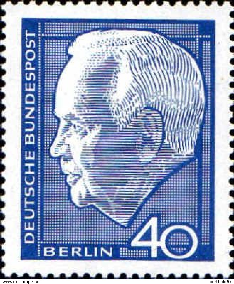 Berlin Poste N** Yv:211/212 Bundespräsident Heinrich Lübke - Unused Stamps