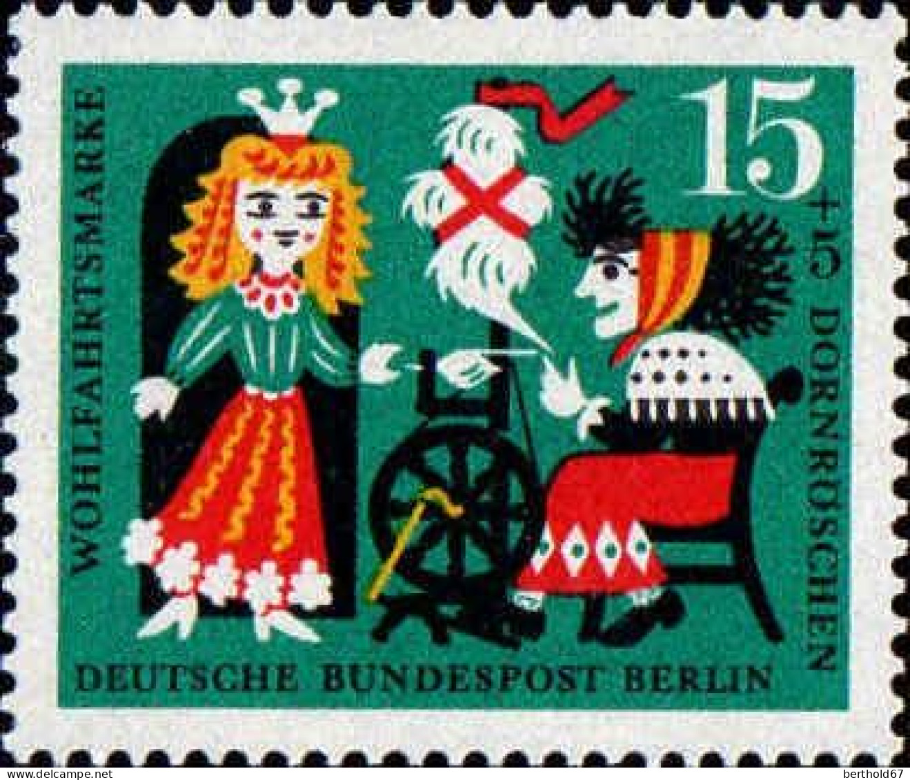 Berlin Poste N** Yv:214/217 Wohlfahrtsmarke Contes Des Frères Grimm - Unused Stamps