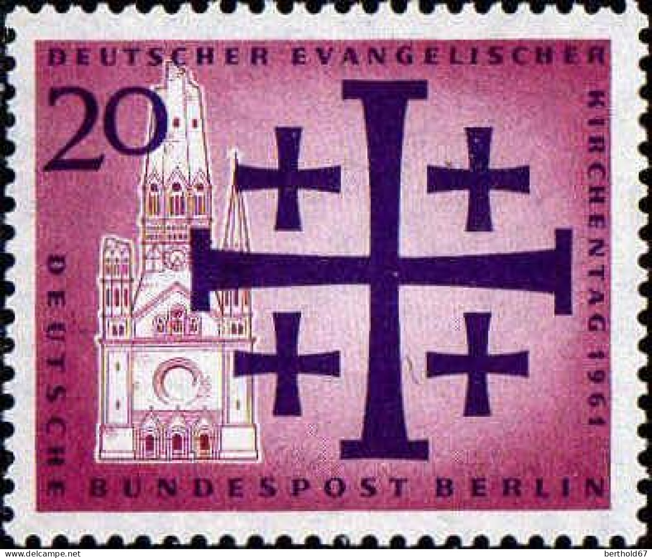 Berlin Poste N** Yv:193/194 Journée De L'Eglise Evangélique - Unused Stamps