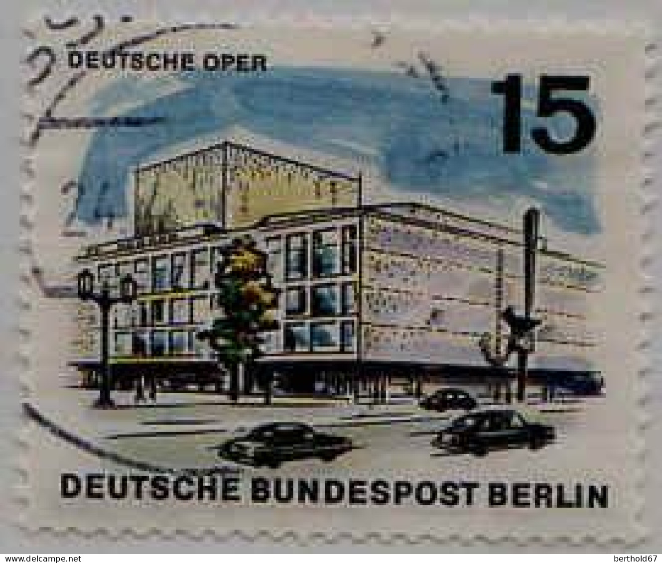 Berlin Poste Obl Yv:230/241 Bâtiments De Berlin (Beau Cachet Rond) - Oblitérés