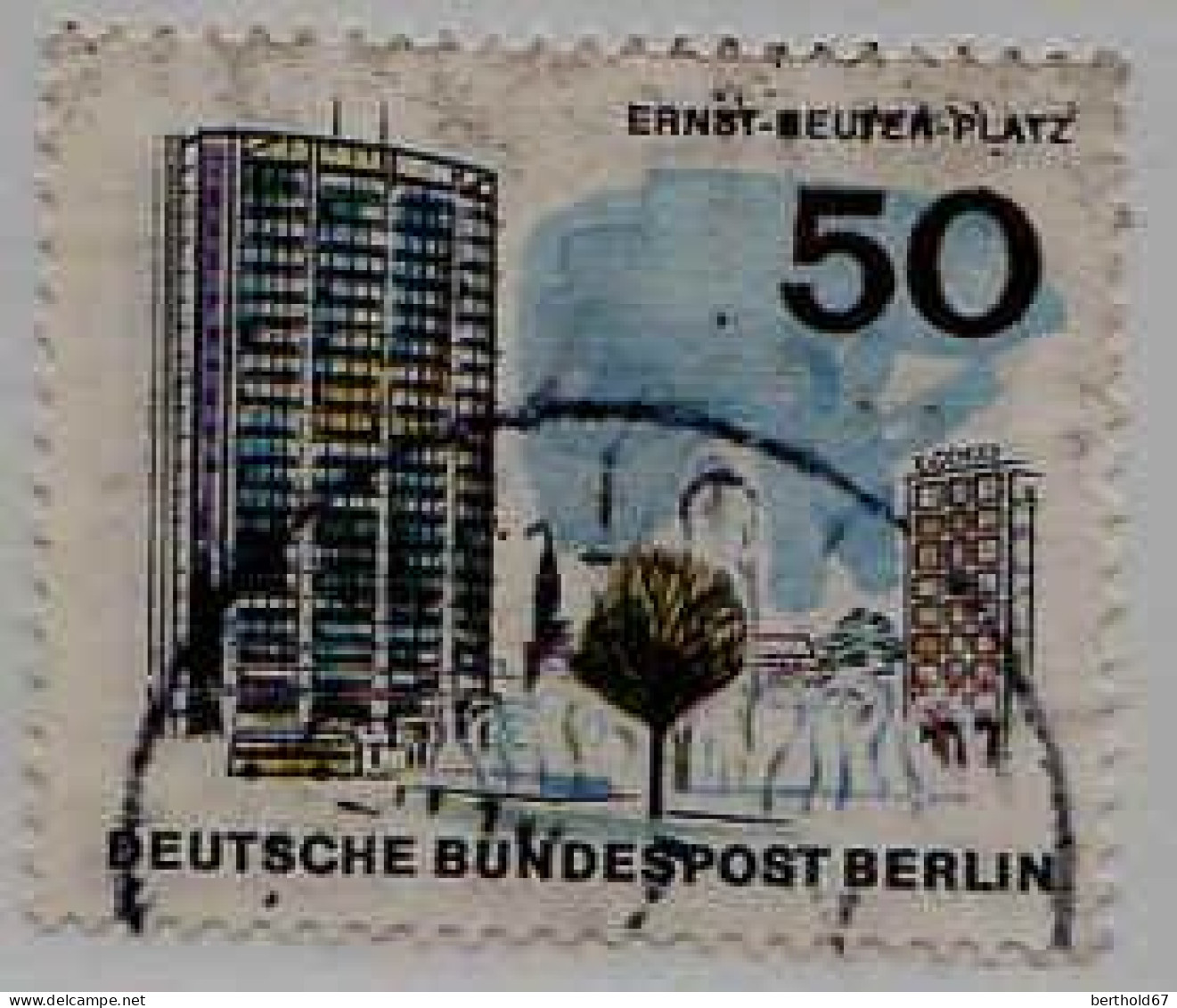 Berlin Poste Obl Yv:230/241 Bâtiments de Berlin (Beau cachet rond)