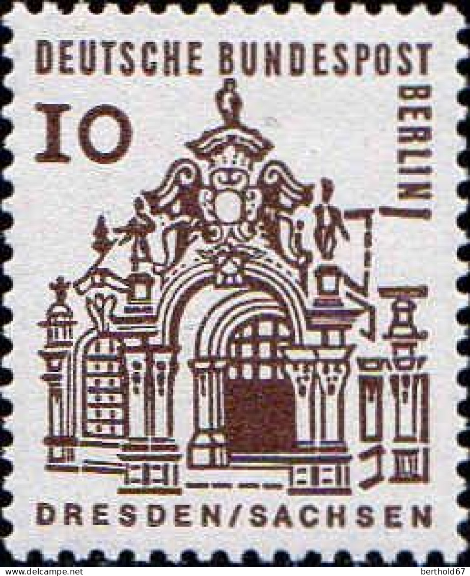 Berlin Poste N** Yv:219/225 Edifices Allemands - Unused Stamps