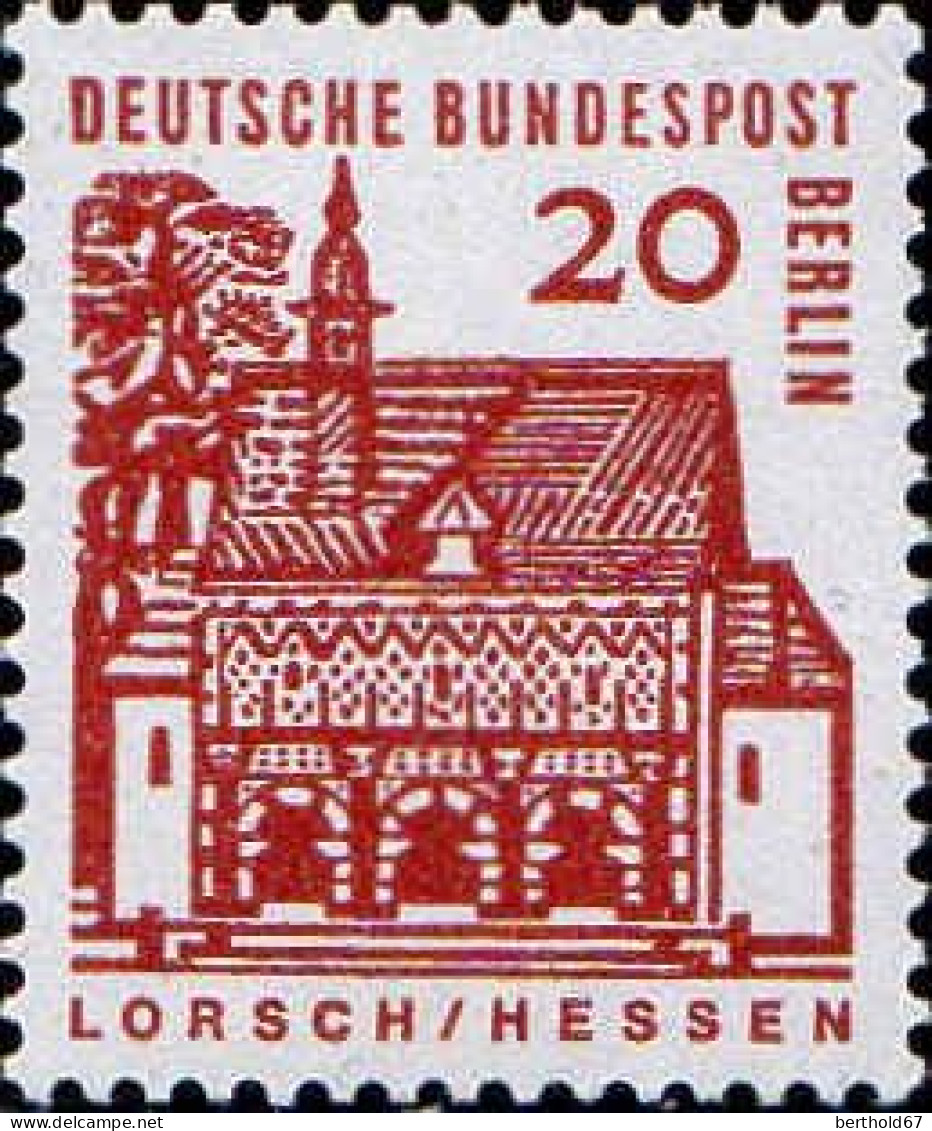 Berlin Poste N** Yv:219/225 Edifices Allemands - Unused Stamps