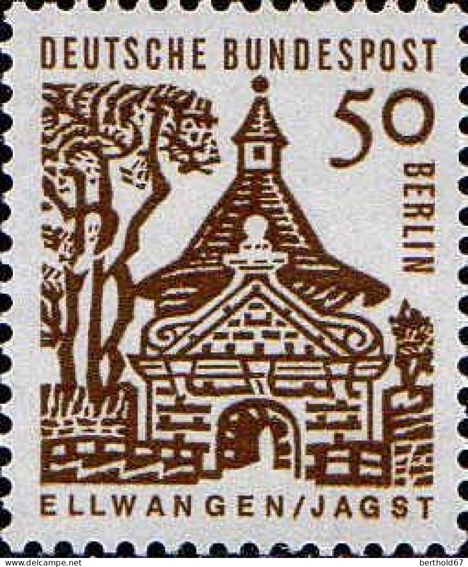 Berlin Poste N** Yv:219/225 Edifices Allemands - Nuevos