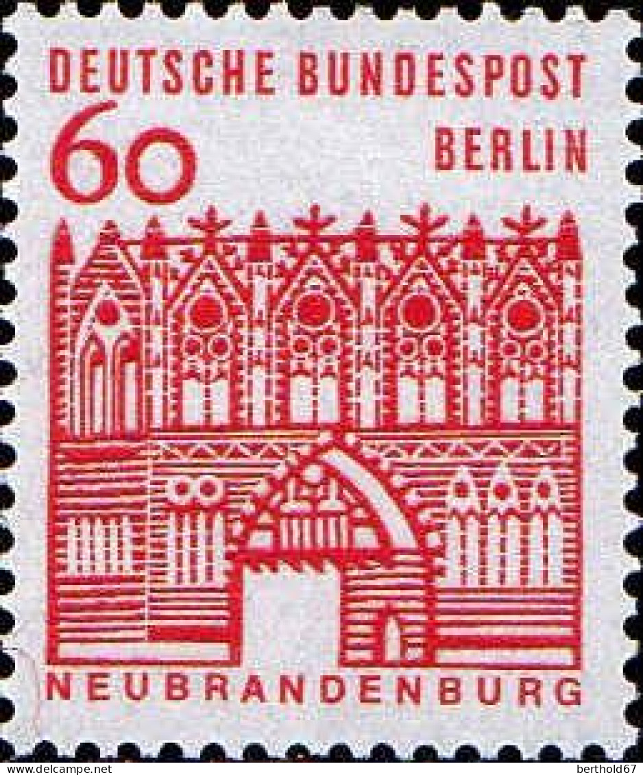 Berlin Poste N** Yv:219/225 Edifices allemands